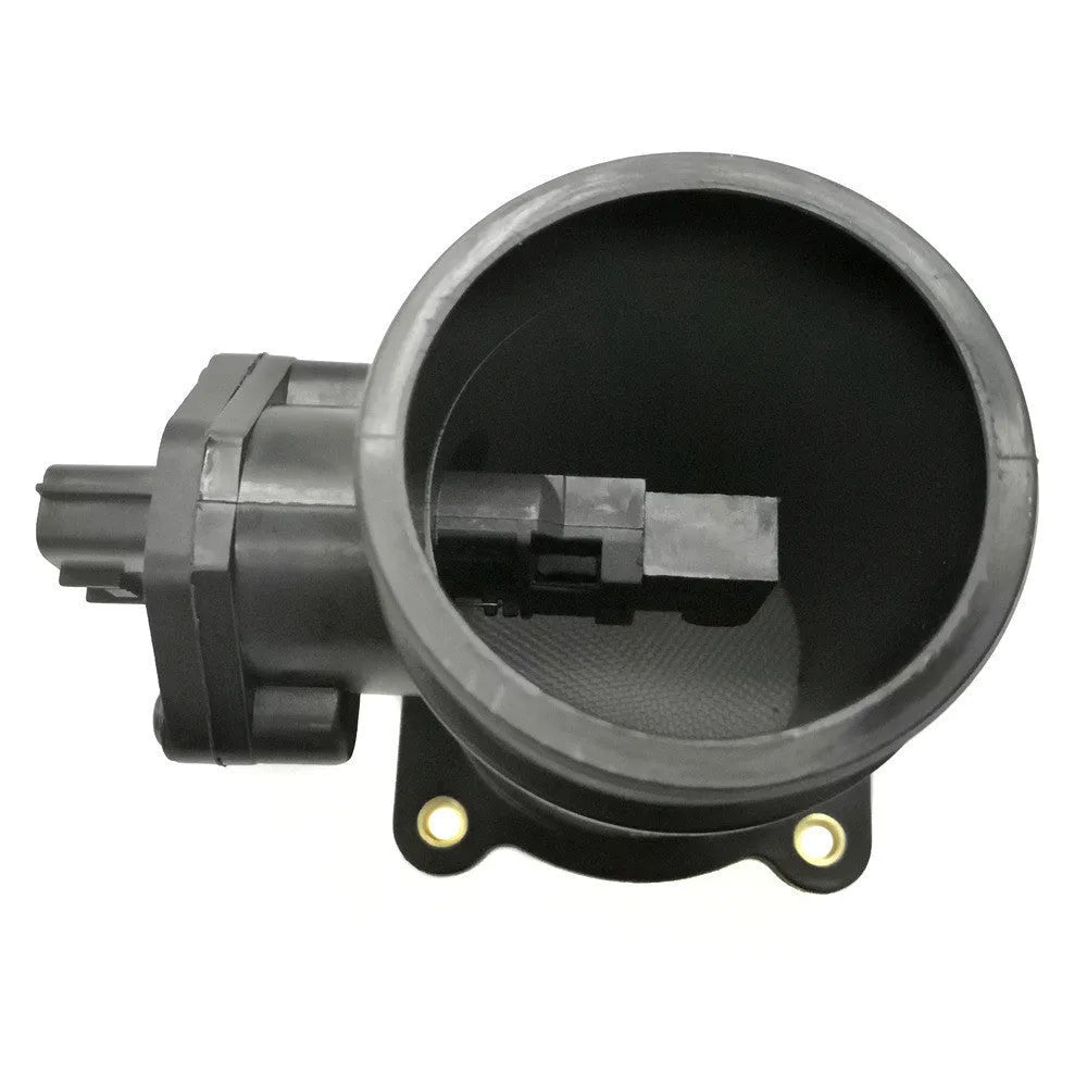 Ferrous metal automotive air flowmeter MAF sensor in black with dimensions 13.5x11.5x12.5 cm