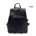 Genuine leather women's backpack in street trend style with multiple compartments and waterproof construction
