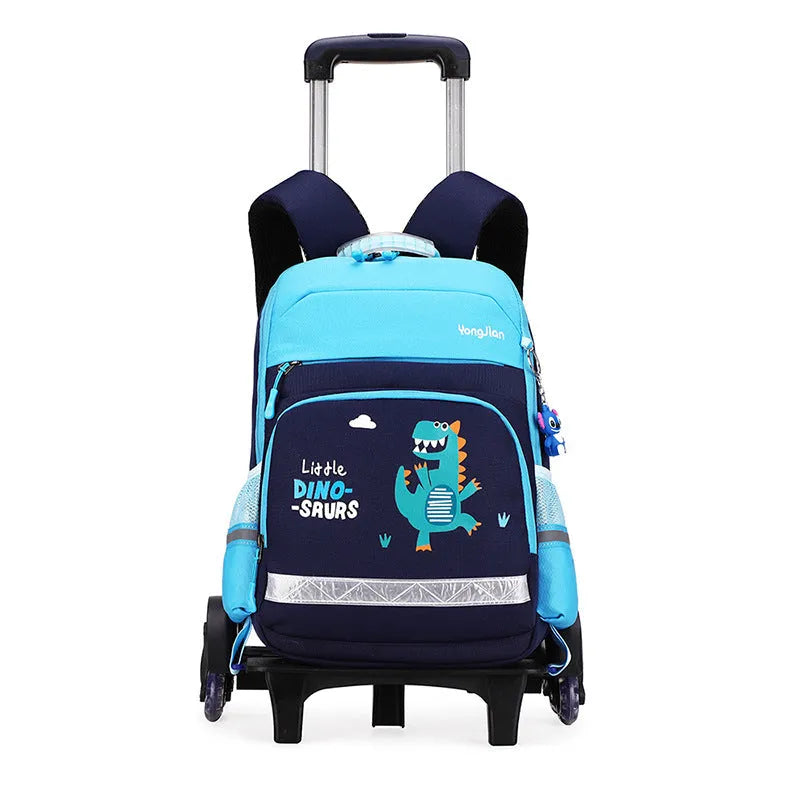Korean Oxford cloth trolley bag for elementary school students in black or rose red
