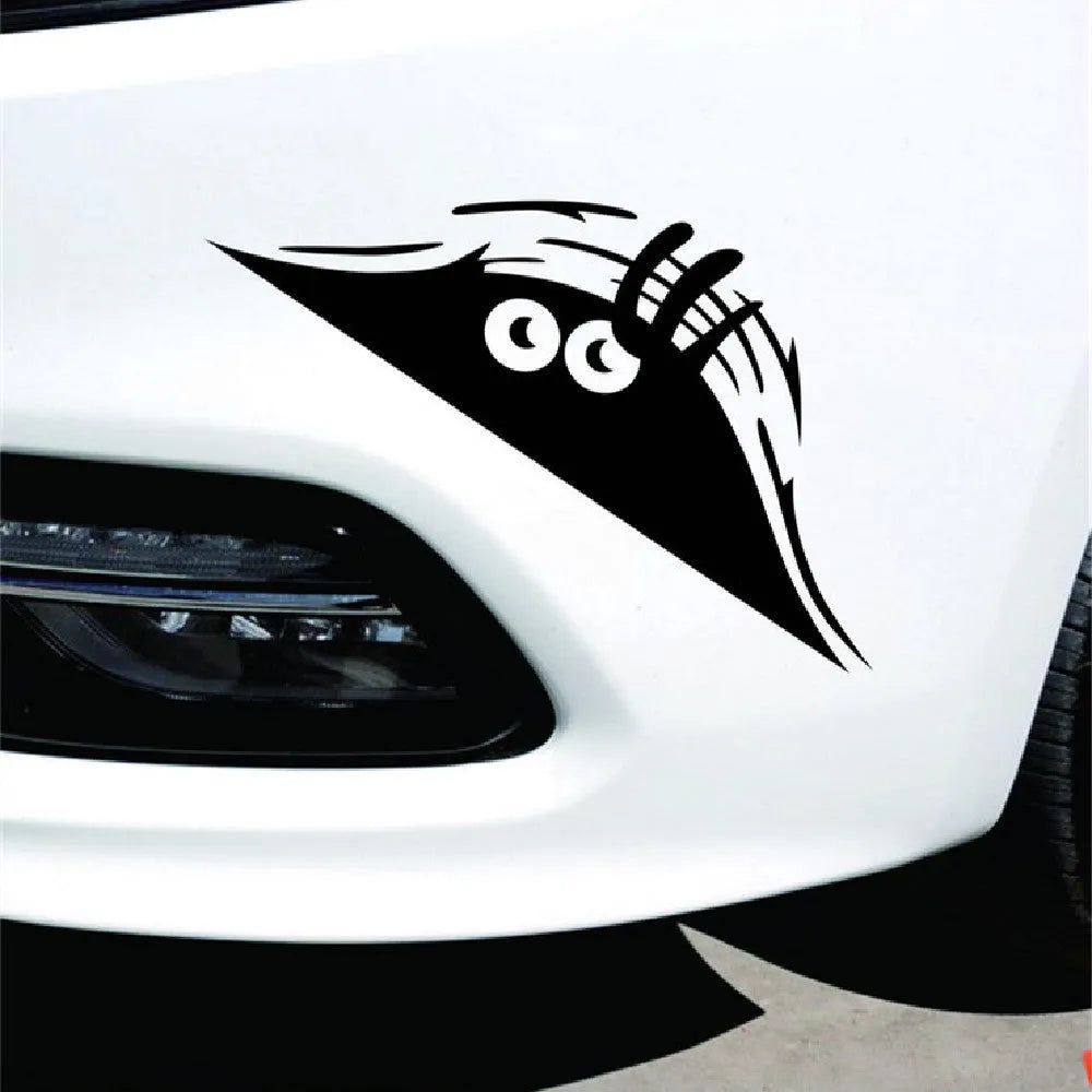 Four self-adhesive body sticker designs on skin including black and colourful smiley faces.