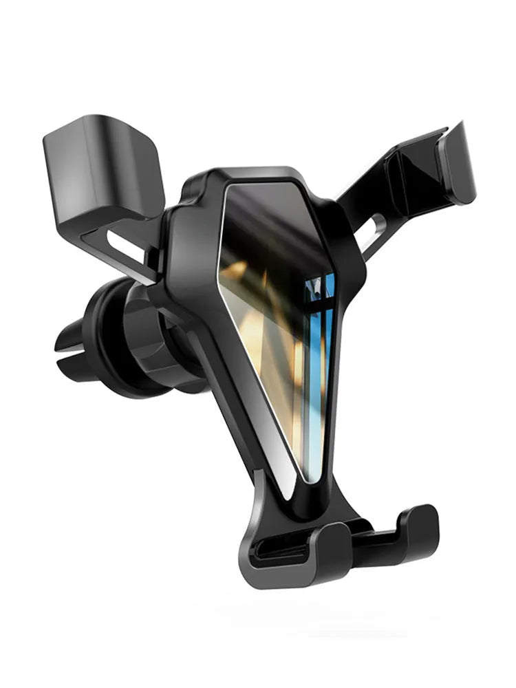 Elegant Black universal car air vent phone mount for 66mm to 84mm wide smartphones