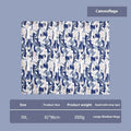 Sapphire blue cool gel summer pet ice mat made from PVC composite fabric, 50x90cm size, with dog lying on it