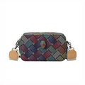 Camera bag with wide eagle head shoulder strap in blue colour