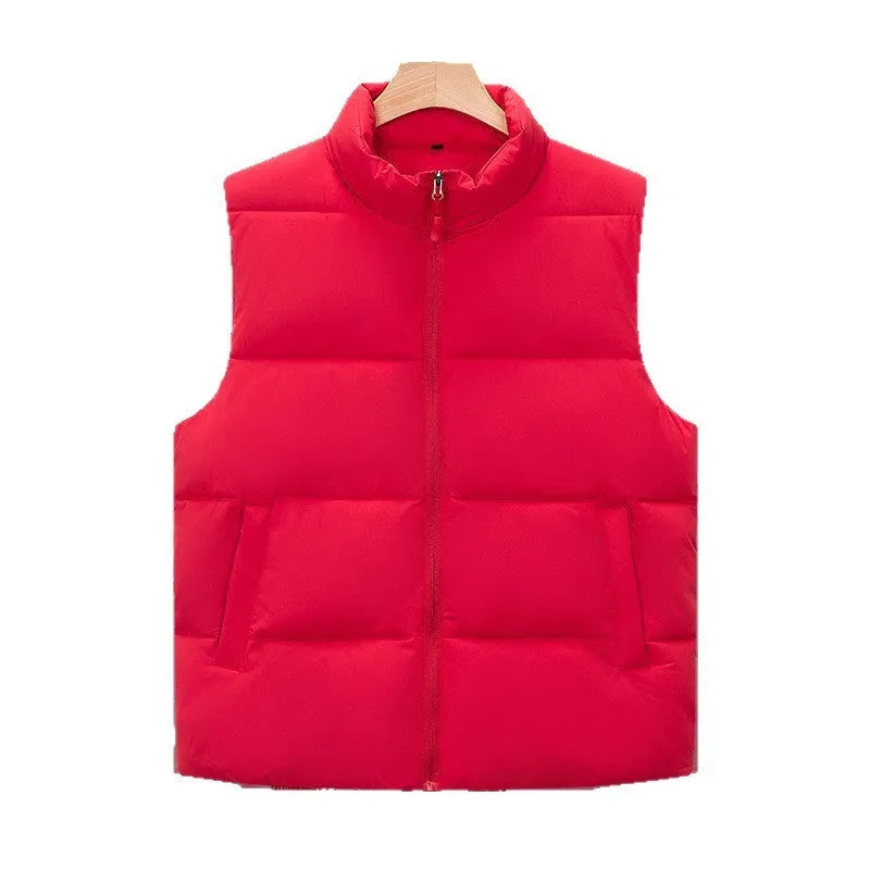 Soft Shell Waterproof Down Cotton Vest Work Clothes for Men in Black Red Deep Purplish Blue L to 5XL Autumn Cold Protection Polyester Large Size