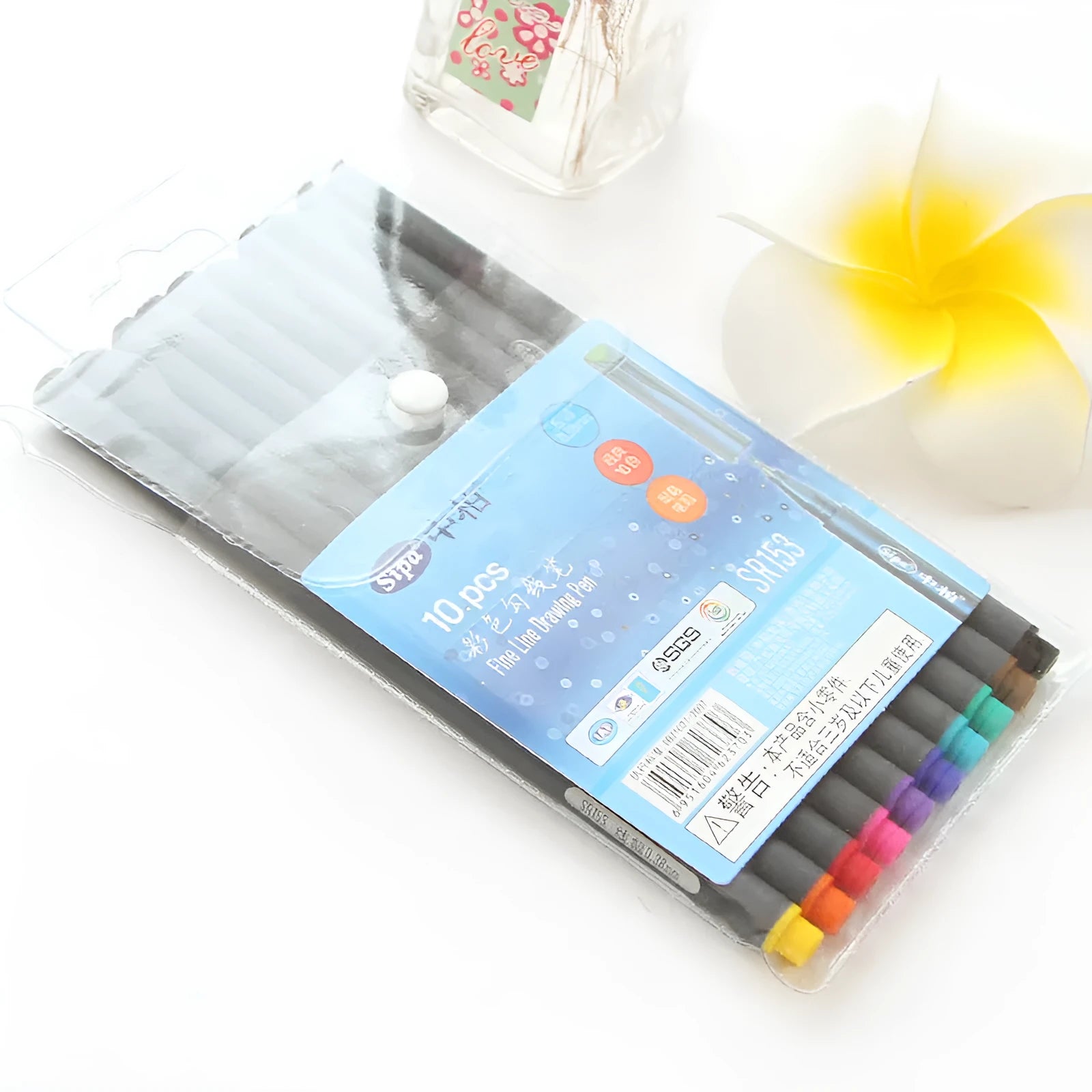 Hook line pen set with 0.38mm tip for architectural drawing and mobile artwork