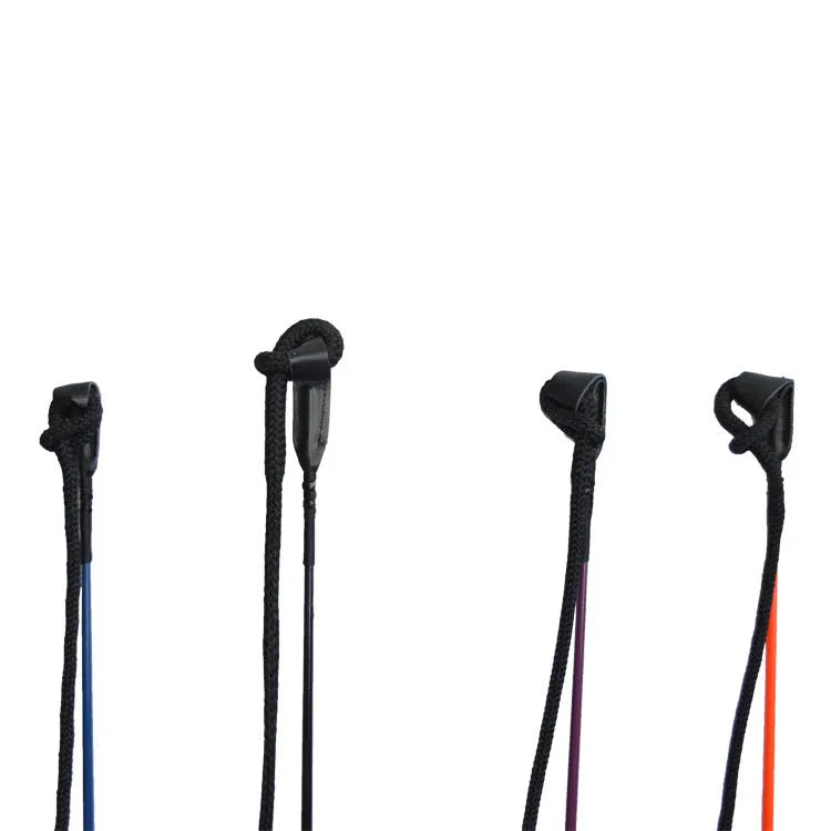 Nylon fibre equestrian training whip with flexible core for horse riding and training