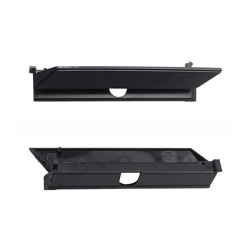 Black PS4 Pro hard drive bottom cover replacement part with warehouse door baffle strip