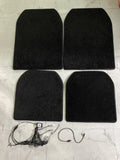 Car luminous foot mat set with polyester LED, USB power and front or rear 2-4 piece options