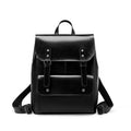 Women's leather computer backpack in black, brown, or coffee made from two-layer cowhide.