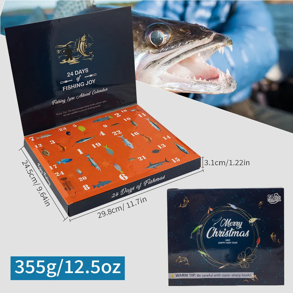 Mino Bog 24-piece metal fishing toy set in colourful 01 style, presented in a blind box.