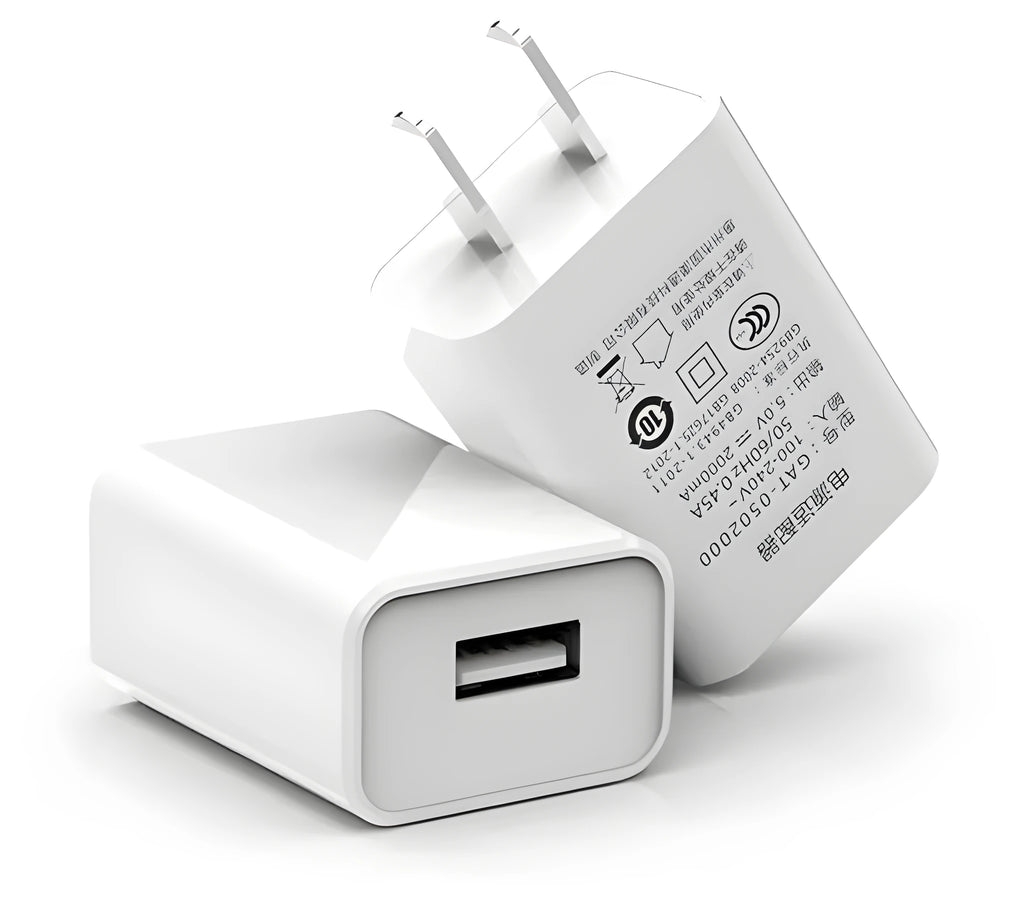 5V1A charging head power adapter kit with USB cable and 18650 battery charger