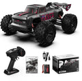 1:16 scale four-wheel drive brushless remote control car toy with metal construction and LED front lights
