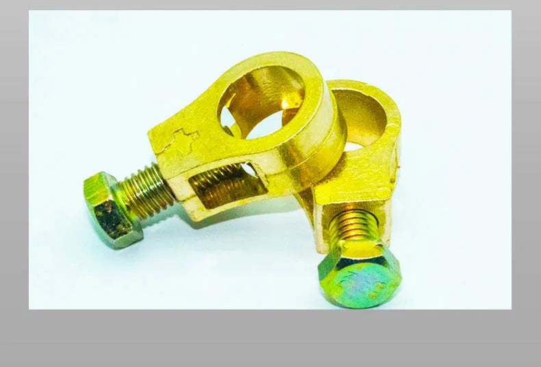 Pure copper automotive battery clamp for cable terminal connections