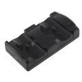 Black PS3 dual controller charging station with USB cable