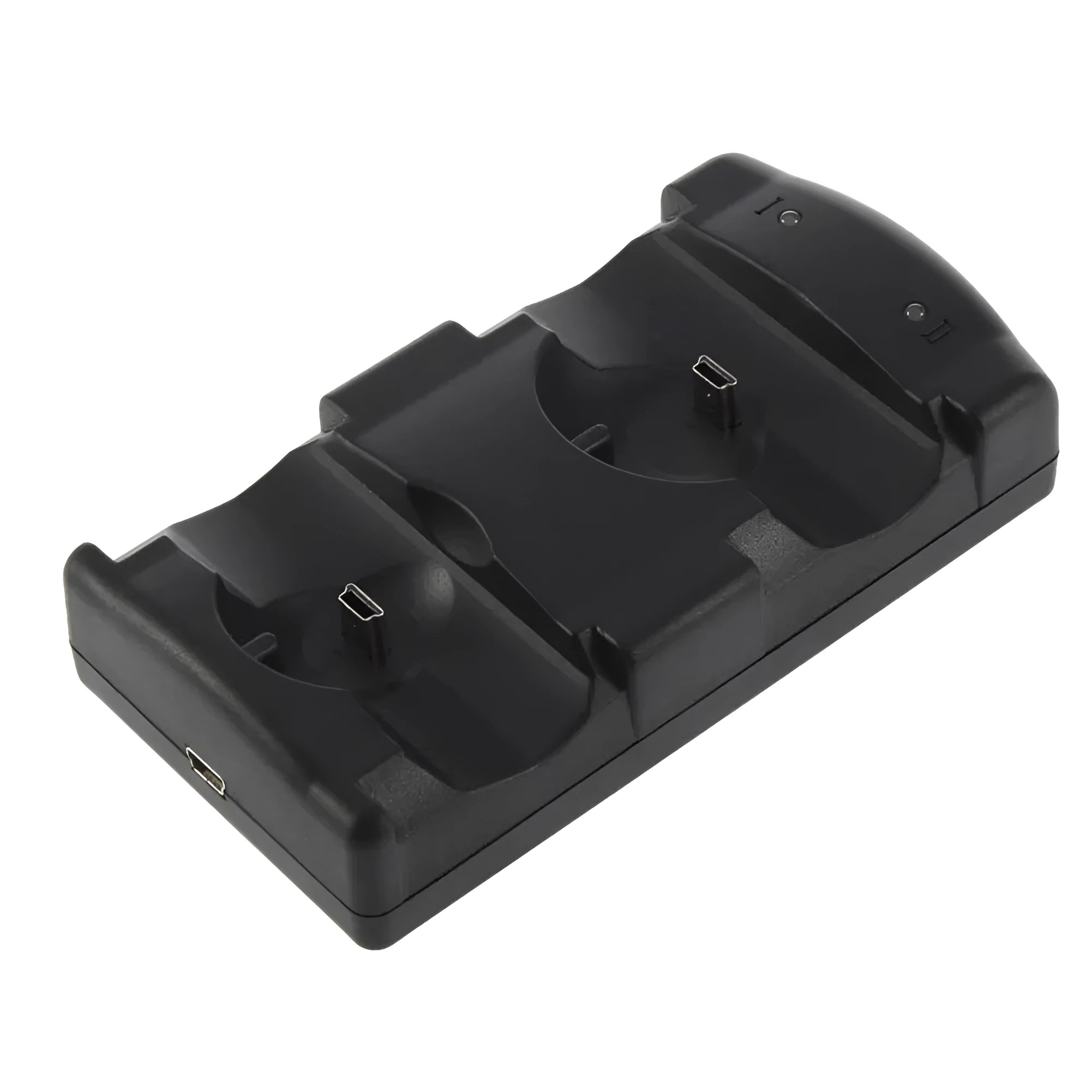 Black PS3 dual controller charging station with USB cable