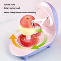 Purple USB charging electric peeling machine with stainless steel material for household fruit and vegetable prep