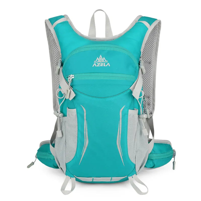 AZELA Lightweight Hydration Backpack with breathable mesh back panel for outdoor sports