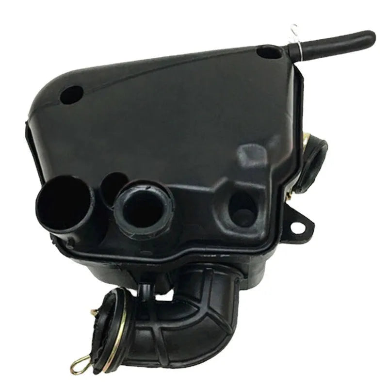 Black plastic motorcycle air filter assembly for YAMAHA BWS100 4VP ZUMA, replacement part.