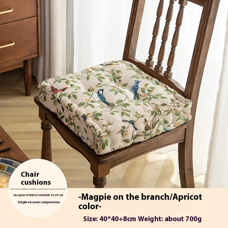 American style dining chair cushion measuring 40x40x8cm with thick pp cotton filler