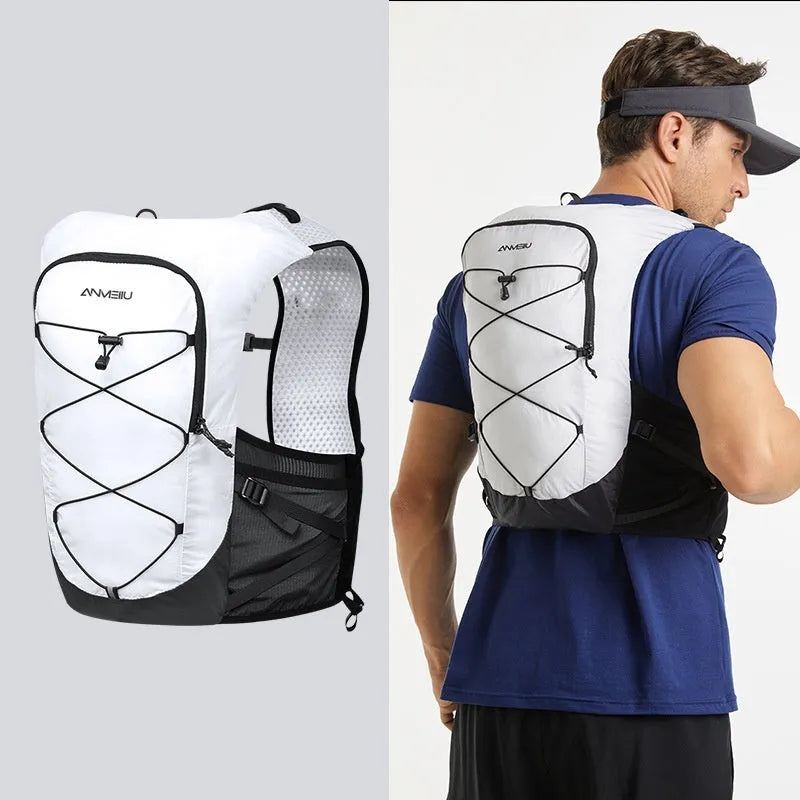 Nylon outdoor climbing water bag backpack in black with 5-litre capacity