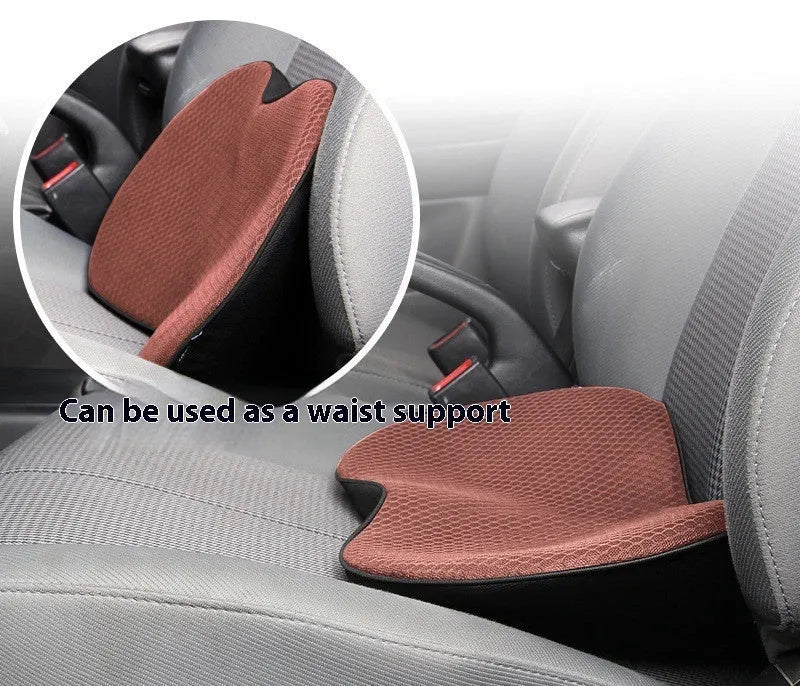 Four Seasons universal flat car seat cushion with memory foam filler in beige colour