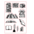 Transparent silicone stamp with seal pattern for book hand account and card crafts