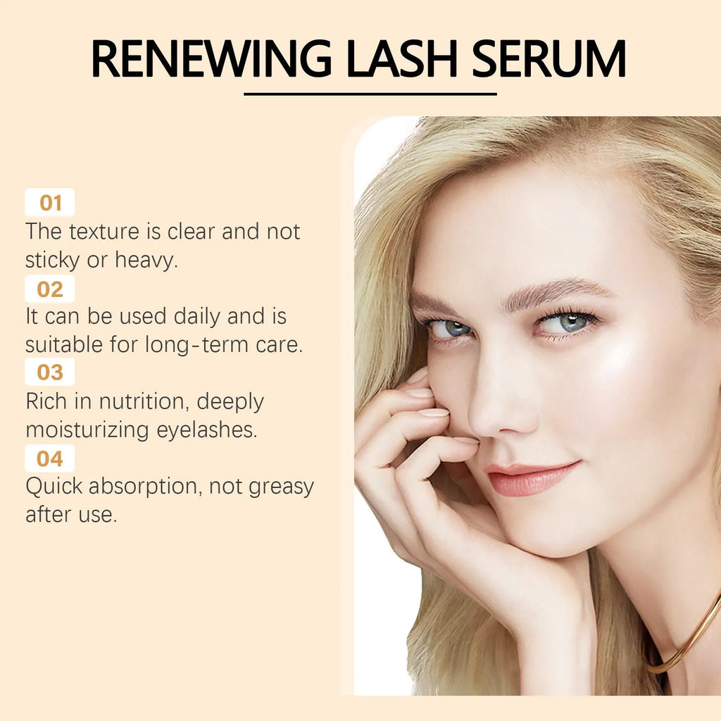 3 ml bottle of eyelash nourishing serum with peptide and vitamin E formula