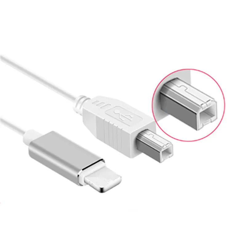 Three-in-one electric piano data cable with USB, Lightning, Micro USB, and Type-C connectors