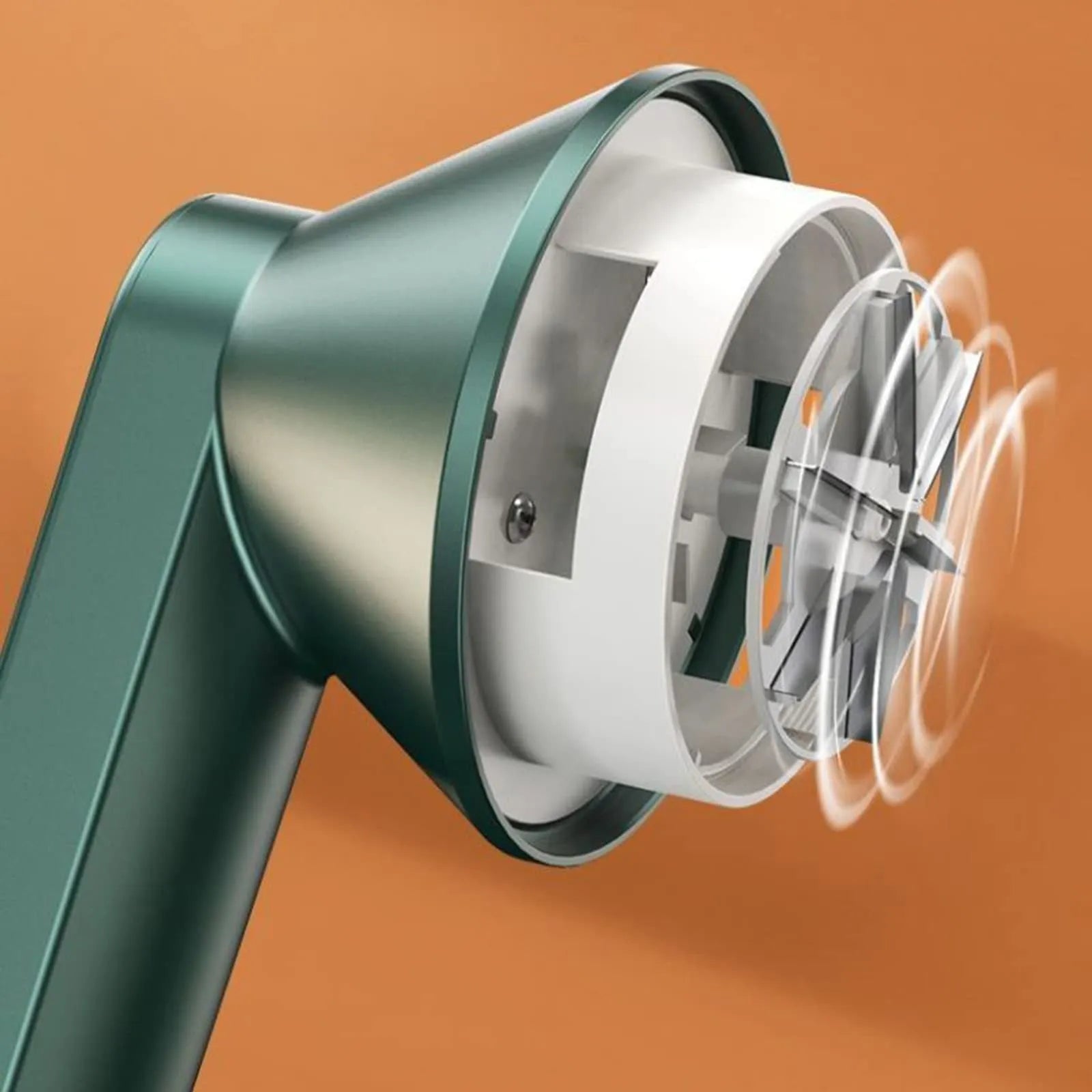 White or green USB rechargeable electric lint remover with a removable lint collection container