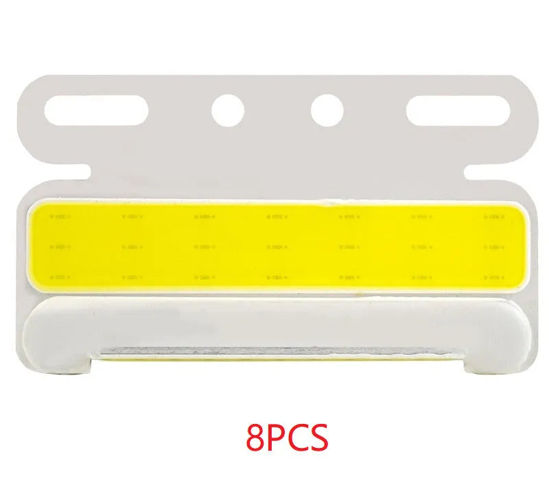 12V 24V aluminium alloy COB LED truck side light and grounded tyre light in multiple colours.