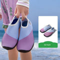 Children's beach shoes with anti-slip rubber soles and polyester upper in multiple colours