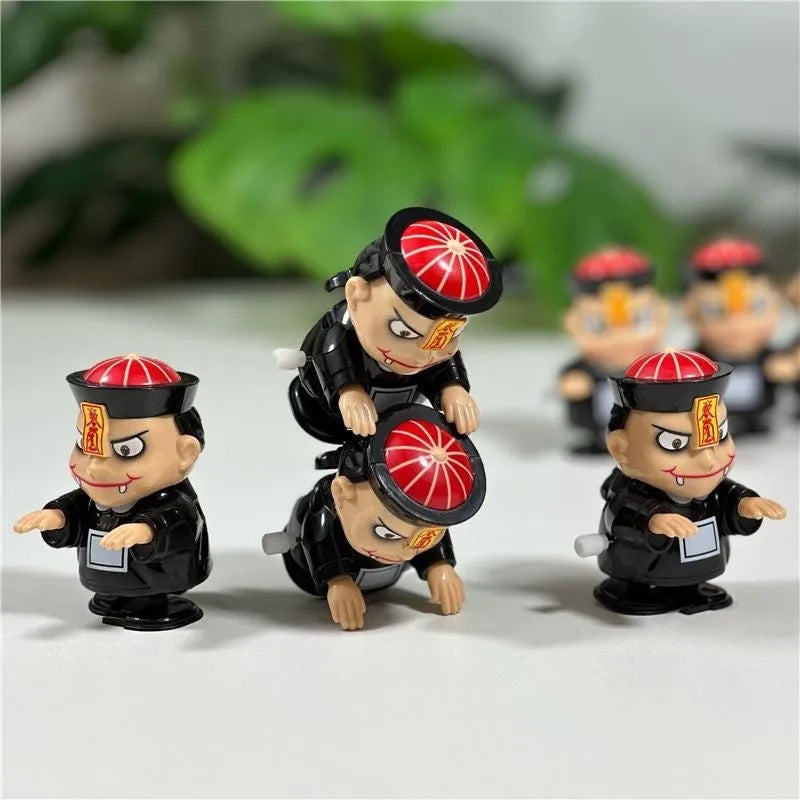 Chinese zombie doll walking shaking head Halloween plastic toy 7x4.8x4cm