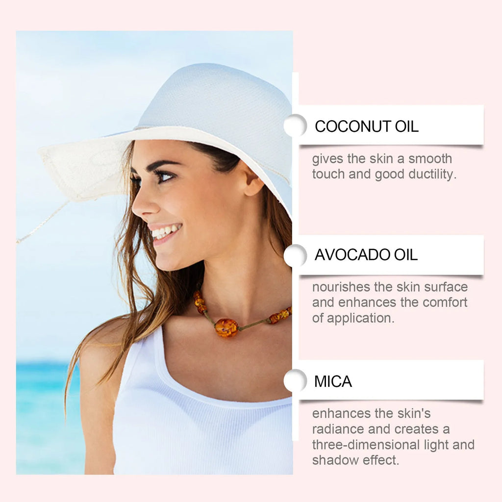 100ML bottle of sun protection body oil with coconut oil and avocado oil
