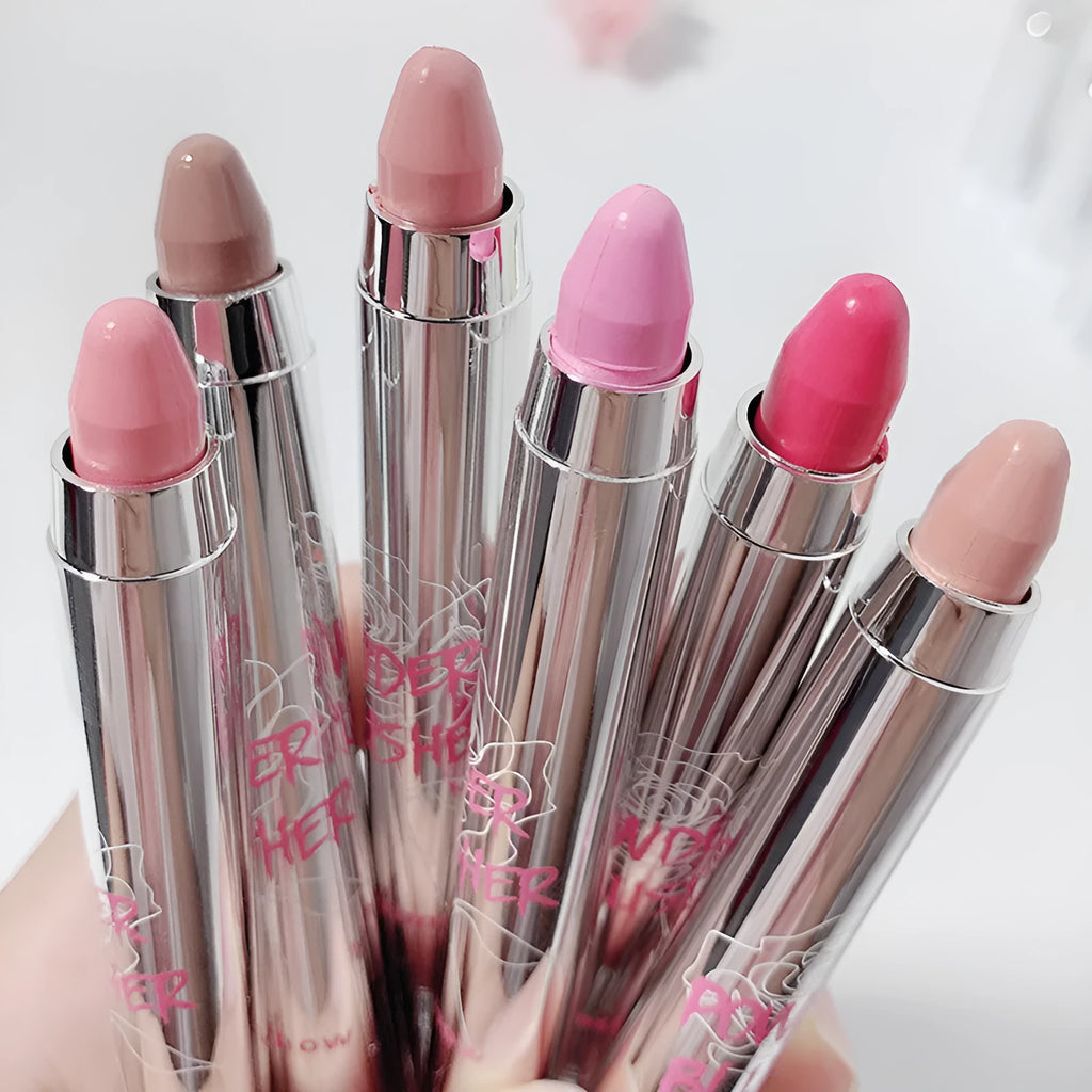 Matte blush stick dual-use cream in Sweet Potato Milk Cream shade with silky texture