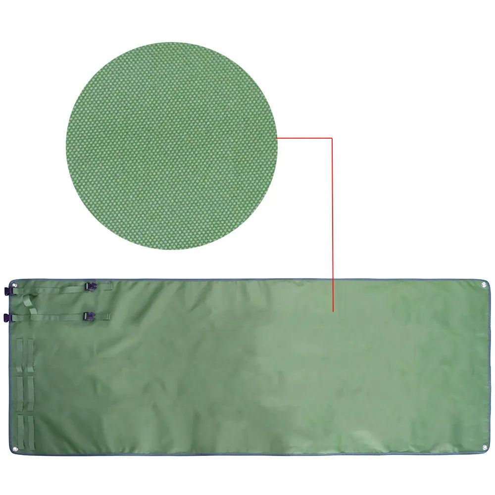 Tactical shooting mat in army green, Oxford cloth, 200 x 75 cm, moisture-proof for camping and beach