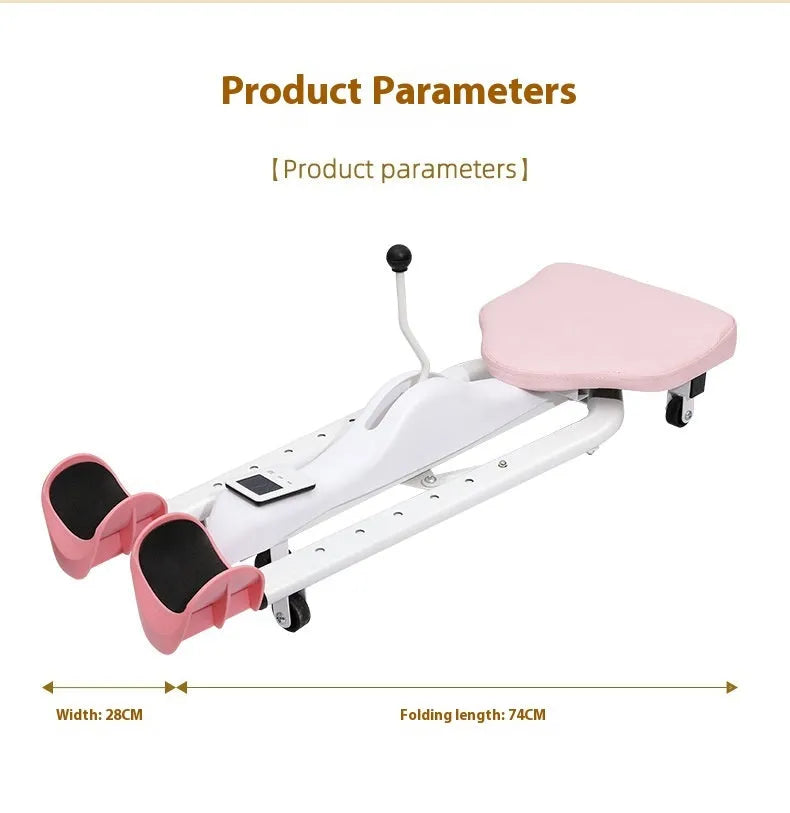 Pink and blue leg opener fitness equipment for stretching and hip opening exercises