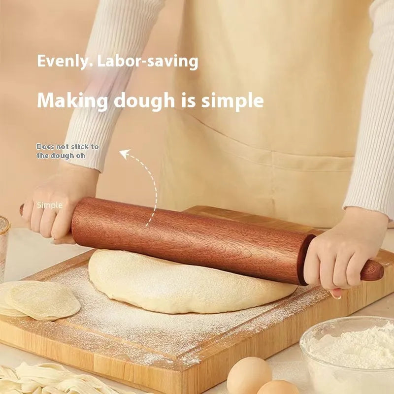 Solid wood rolling pin in bronze colour with modern simplicity design, two size options