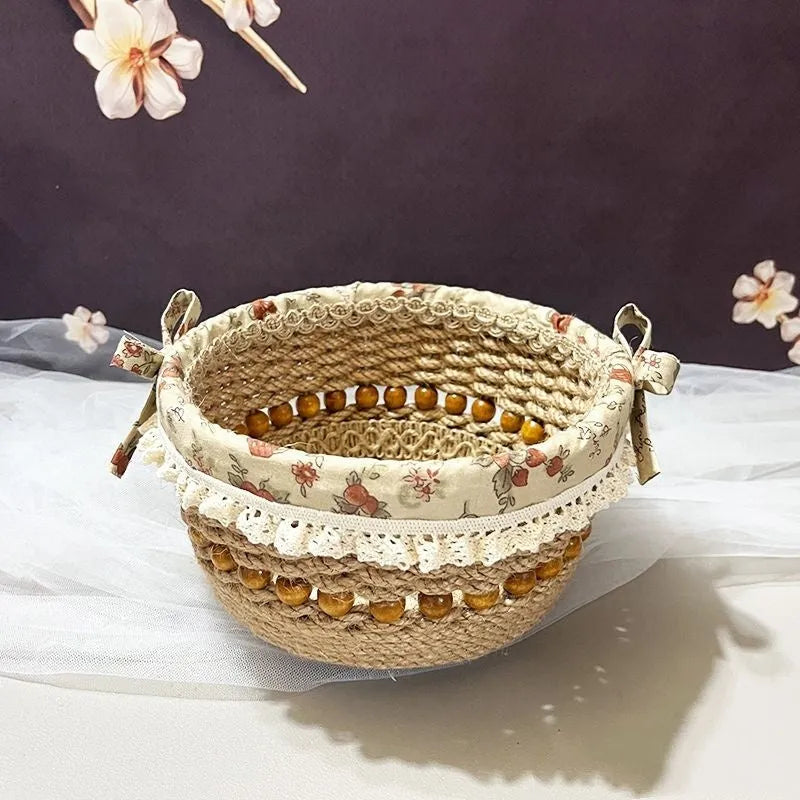 Clear acrylic handmade DIY beaded jewellery box in Nordic style, see-through storage box for beads.