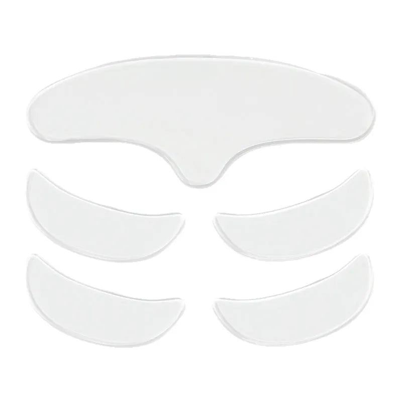 Five silicone anti-wrinkle stickers for facial wrinkle removal and prevention skincare