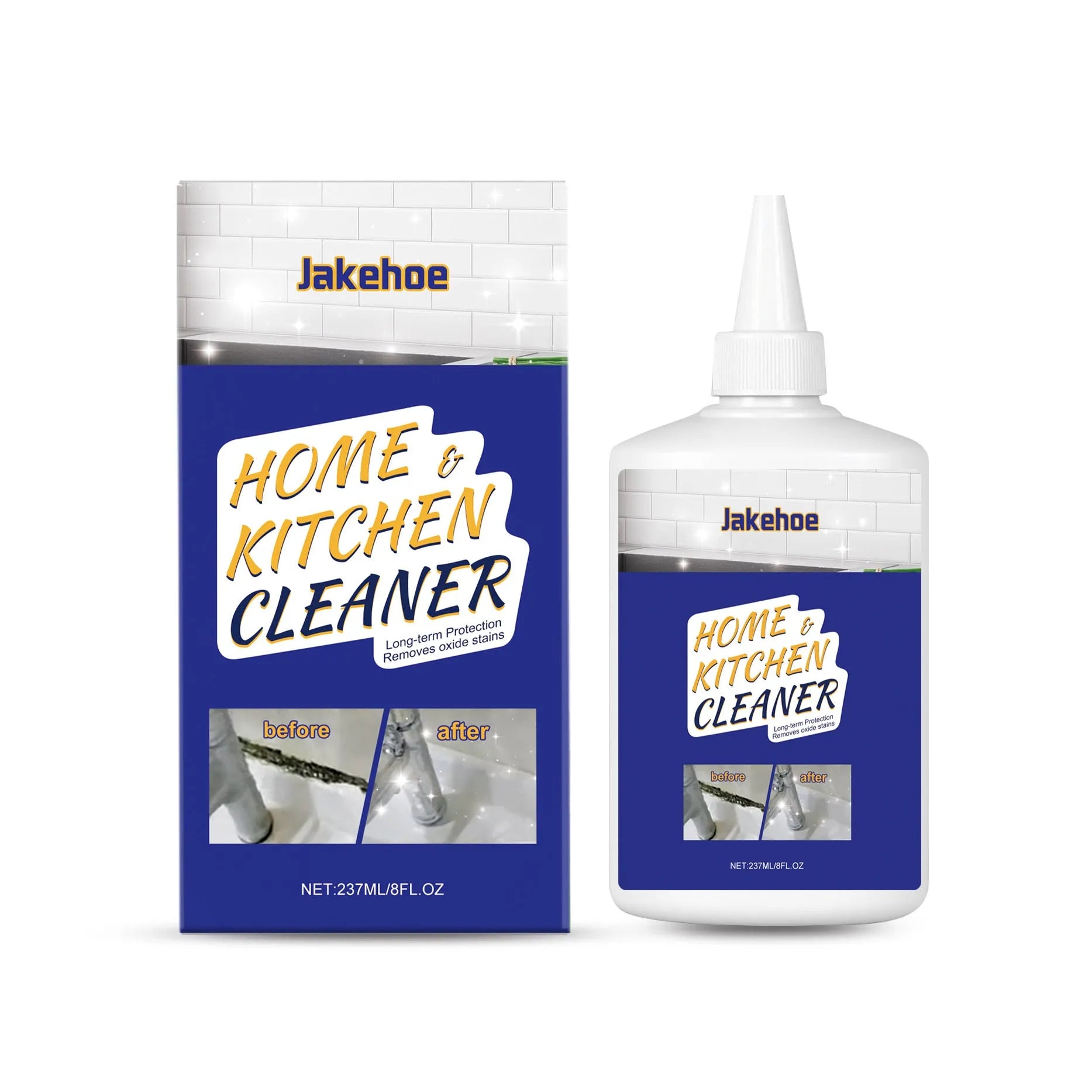 237ml multi-purpose decontamination gel in a 7.4x14.5cm tube for household kitchen and bathroom cleaning