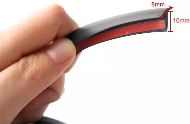 Black and white TPE rubber seal strip for car bumper machinery door window gap filling