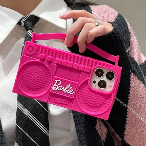 Pink silicone phone case for iPhone 11-14 Pro Max, all-inclusive fall protection design.