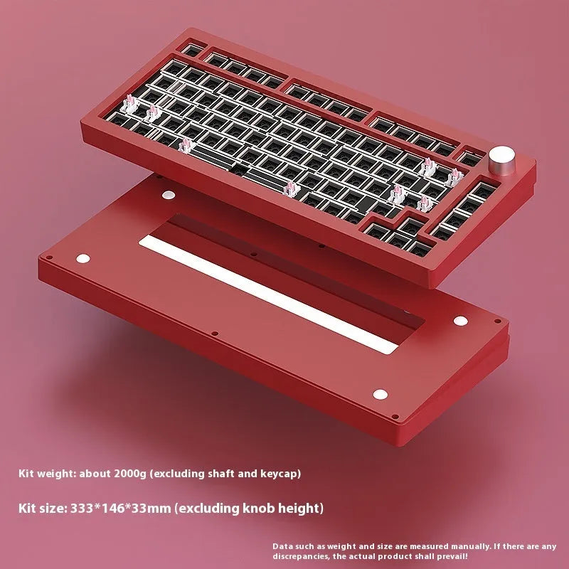Heiji Snake aluminium mechanical keyboard kit in black with wireless connectivity options