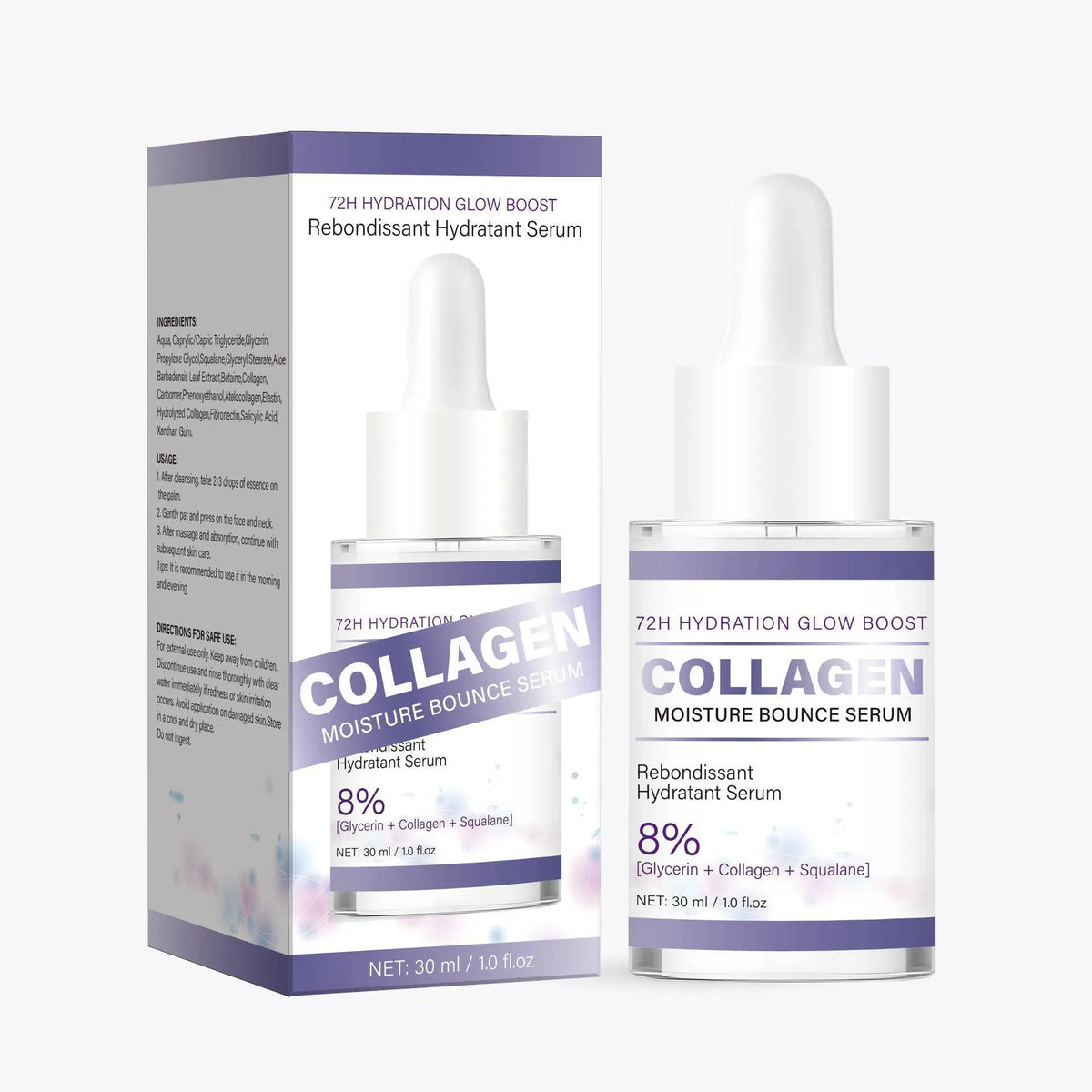Collagen Moisturizing Elastic 30ml beauty tool essence in bottle for face skin care