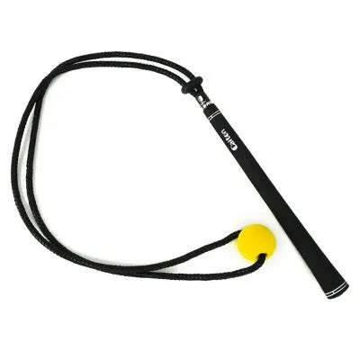 Black silicone elastic golf swing correction training rope for physical practice