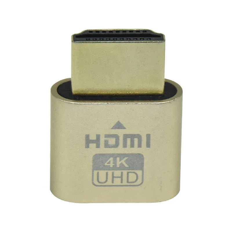 HDMI dummy plug virtual display device with gold interface for graphics card signal simulation