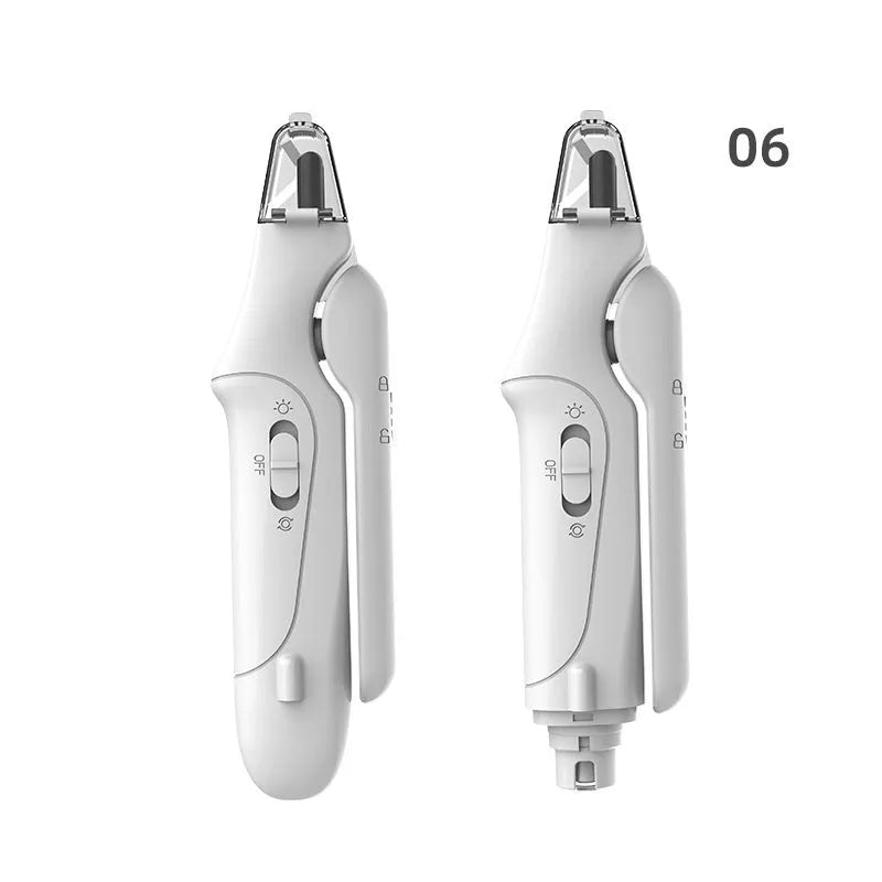 Pet electric nail grinder smart multi-functional two-in-one rechargeable 04Style with 180x52x32mm dimensions