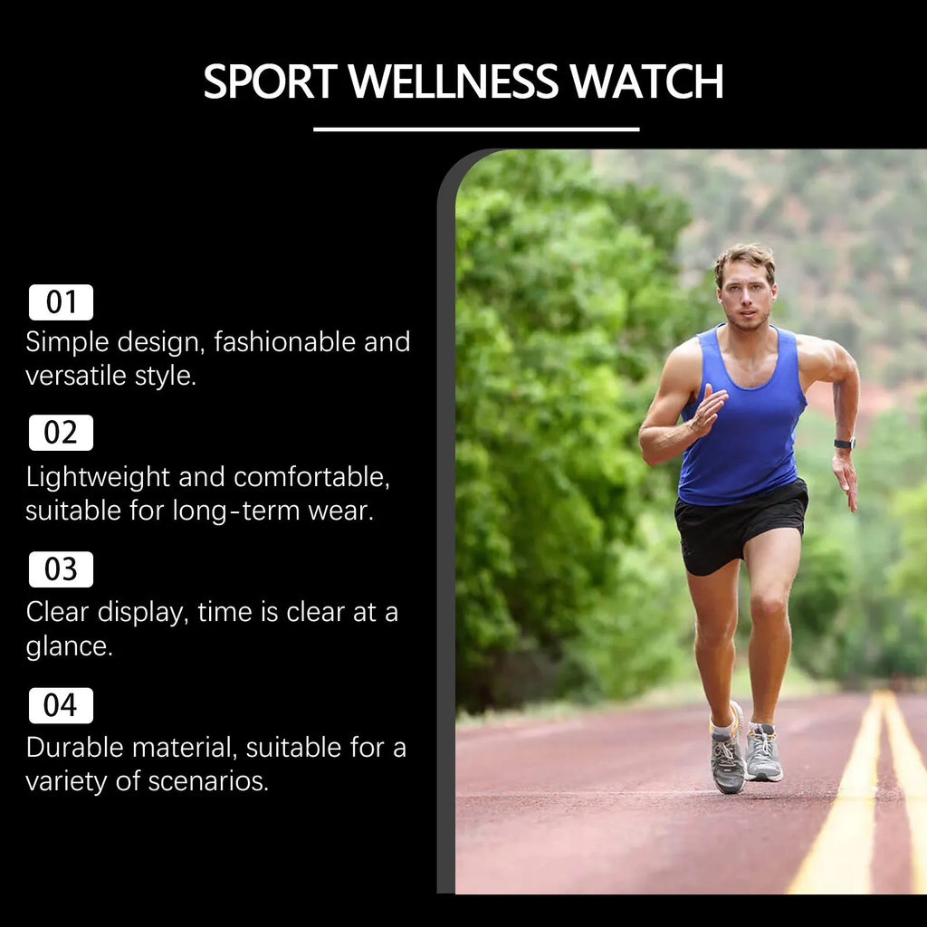 Balance Sports Watch with lightweight silicone strap on wrist for fitness tracking