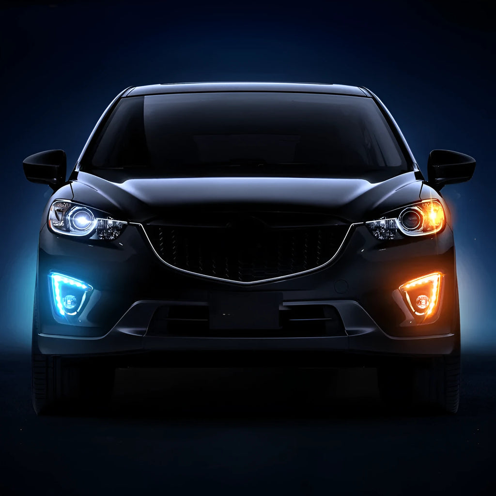 Mazda CX-5 LED daytime running light replacement bulbs in electroplated white finish