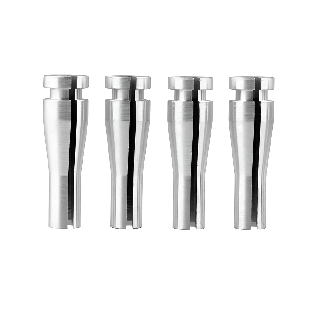 Four silver aluminium car lock cable parts for Ford F150 F250 F350 truck door latch repair
